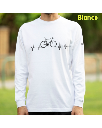 Camiseta Hombre Manga Larga - BICI LATIDO