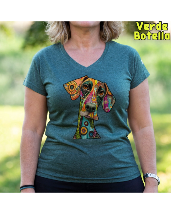 Camiseta Mujer Dog - manga corta