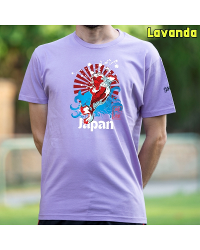 Camiseta Hombre Manga Corta-Red Japan Morado