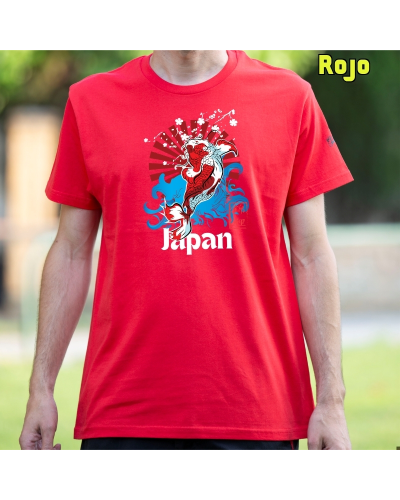 Camiseta Hombre Manga Corta-Red Japan Morado