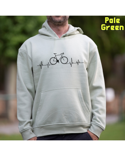 Sudadera hombre con capucha BICI LATIDO – La Kamiseta K Buskas