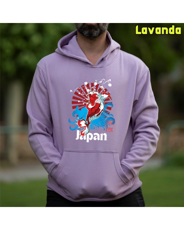 Sudadera Hombre Capucha-Red Japan Lavanda