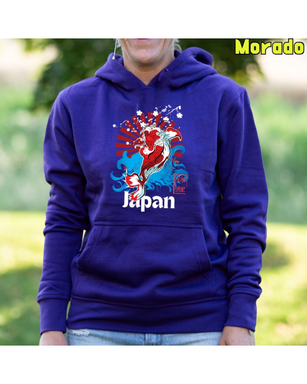 Sudadera Mujer Capucha-Red Japan Morado
