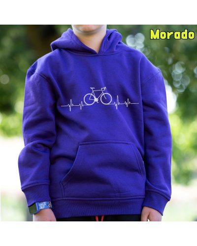 Sudadera niño con capucha BICI LATIDO  La Kamiseta K Buskas