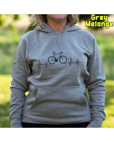 Sudadera mujer con capucha BICI LATIDO - La Kamiseta K Buskas