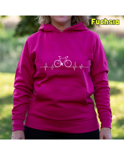 Sudadera mujer con capucha BICI LATIDO - La Kamiseta K Buskas