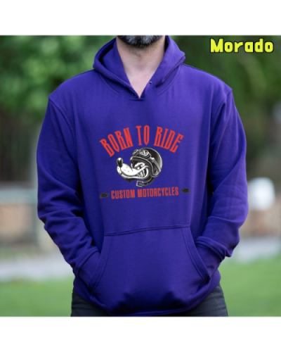 Sudadera Hombre Capucha-Custom Motor GreyMelange