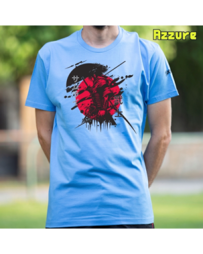 Camiseta Hombre Manga Corta-Red Samurai Lavanda