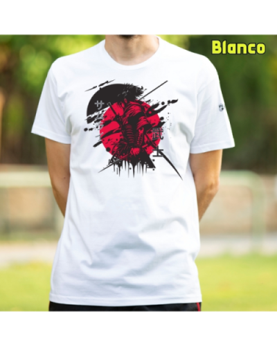 Camiseta Hombre Manga Corta-Red Samurai Lavanda