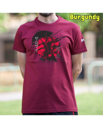 Camiseta Hombre Manga Corta-Red Samurai Lavanda
