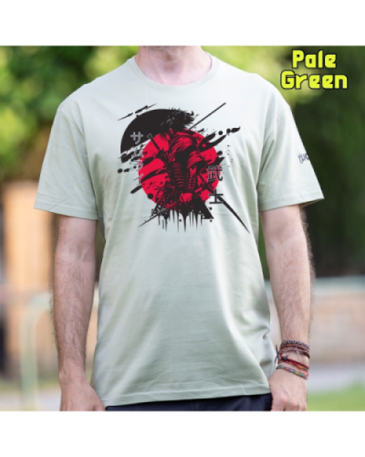 Camiseta Hombre Manga Corta-Red Samurai Lavanda