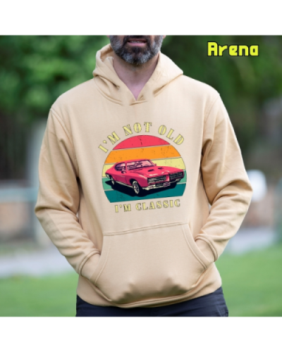 Sudadera Hombre Capucha-Soy un Clásico Negro