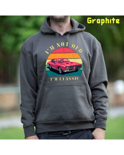 Sudadera Hombre Capucha-Soy un Clásico Negro