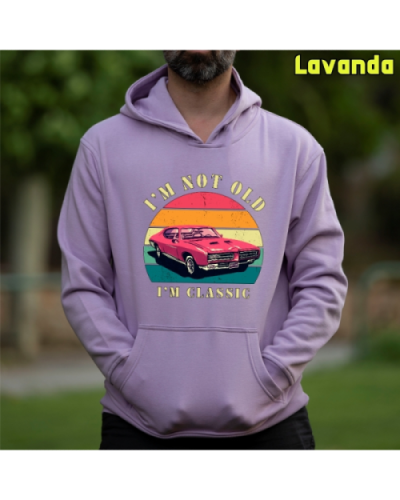 Sudadera Hombre Capucha-Soy un Clásico Negro