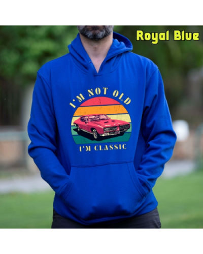 Sudadera Hombre Capucha-Soy un Clásico Negro