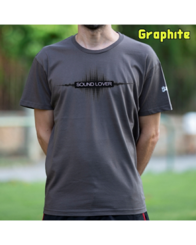 Camiseta Hombre Manga Corta-Sound Lover Graphite