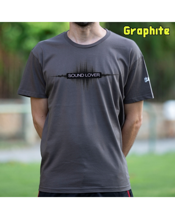 Camiseta Hombre Manga Corta-Sound Lover Graphite