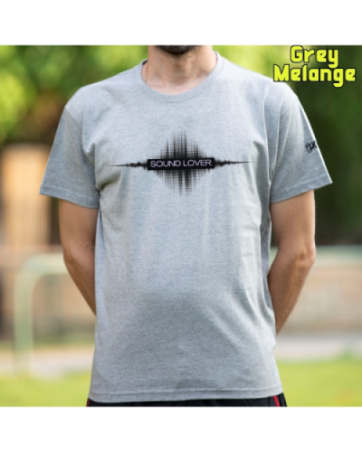 Camiseta Hombre Manga Corta-Sound Lover Graphite