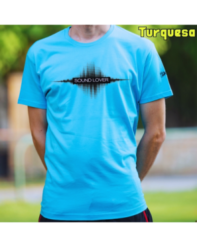 Camiseta Hombre Manga Corta-Sound Lover Graphite