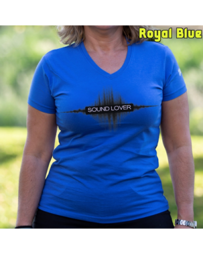 Camiseta Mujer Manga Corta-Sound Lover Charcoal