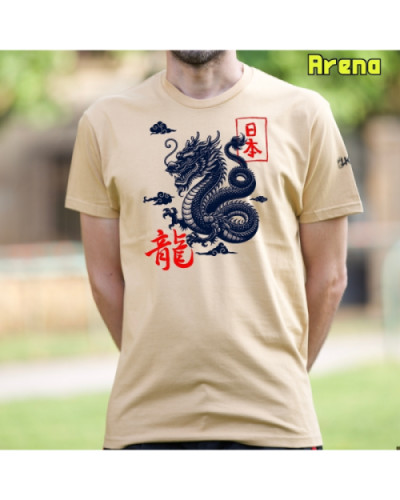 Camiseta Hombre Manga Corta-Dragón Arena