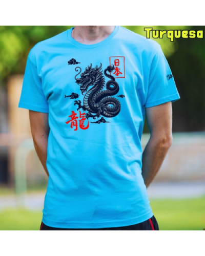Camiseta Hombre Manga Corta-Dragón Arena