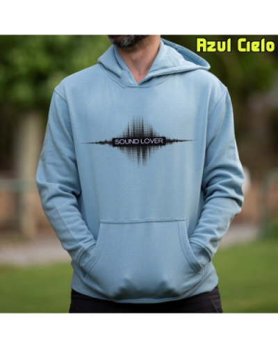 Sudadera Hombre Capucha-Sound Lover Graphite