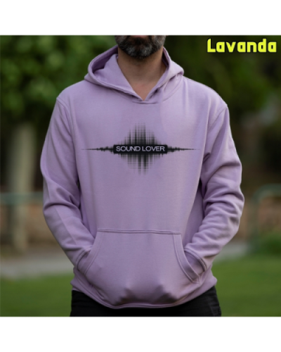 Sudadera Hombre Capucha-Sound Lover Graphite