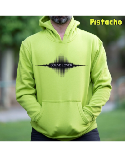 Sudadera Hombre Capucha-Sound Lover Graphite