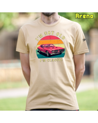 Camiseta Hombre Manga Corta-Soy un Clásico Negro