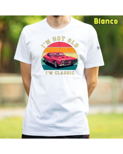 Camiseta Hombre Manga Corta-Soy un Clásico Negro