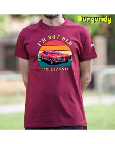 Camiseta Hombre Manga Corta-Soy un Clásico Negro