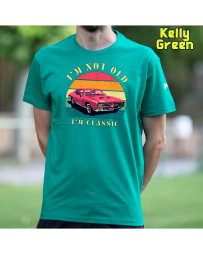 Camiseta Hombre Manga Corta-Soy un Clásico Negro