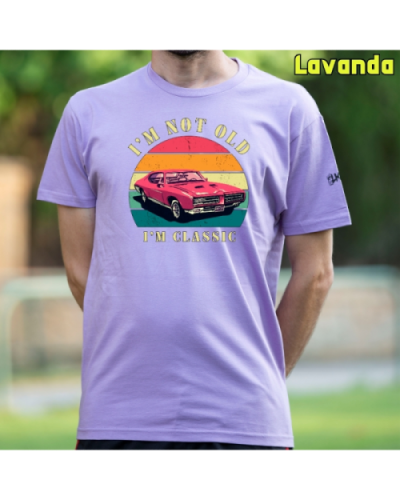 Camiseta Hombre Manga Corta-Soy un Clásico Negro