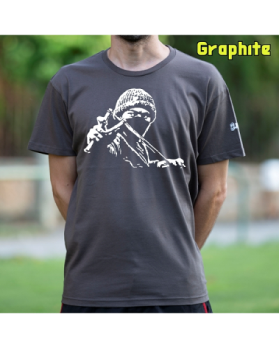 Camiseta Hombre Manga Corta-Antifa Negro