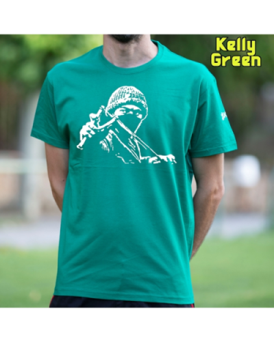 Camiseta Hombre Manga Corta-Antifa Negro