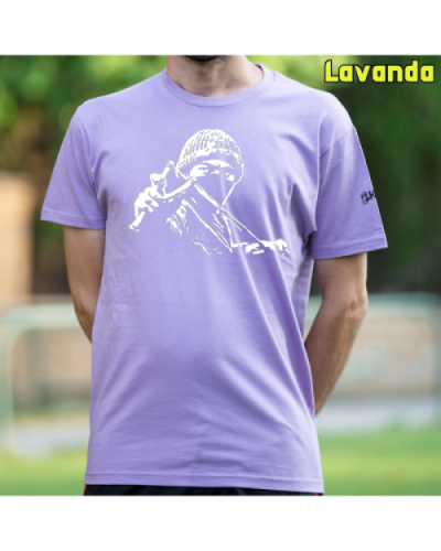 Camiseta Hombre Manga Corta-Antifa Negro