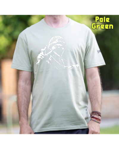 Camiseta Hombre Manga Corta-Antifa Negro