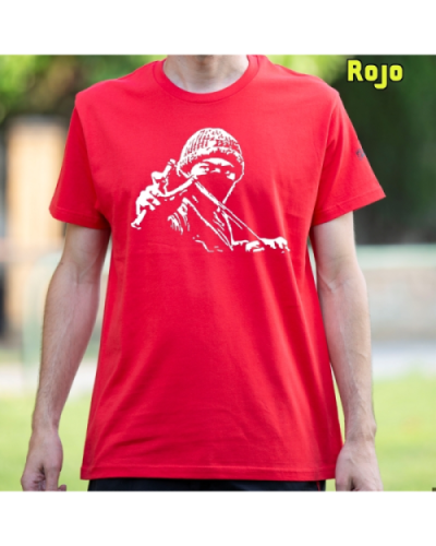 Camiseta Hombre Manga Corta-Antifa Negro