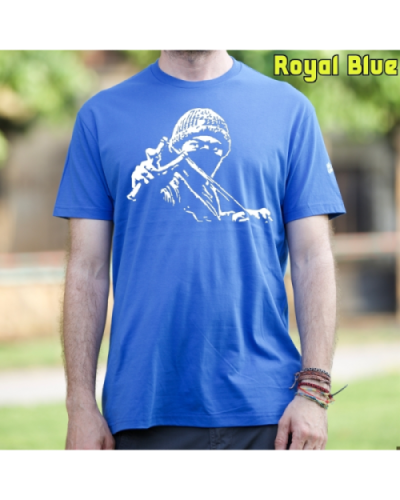 Camiseta Hombre Manga Corta-Antifa Negro