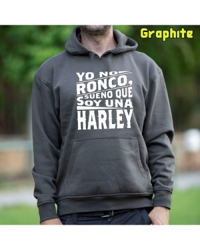 Sudadera Hombre Capucha-Yo no ronco. Negro