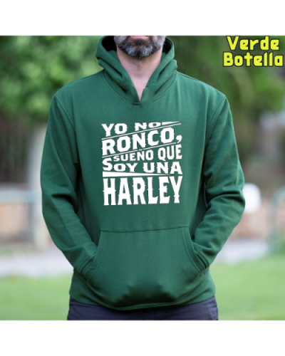 Sudadera Hombre Capucha-Yo no ronco. Negro