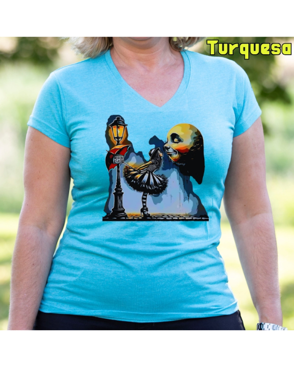Camiseta Mujer Moon Place - manga corta