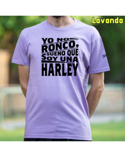 Camiseta Hombre Manga Corta-Yo no ronco Lavanda