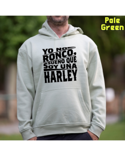 Sudadera Hombre Capucha-Yo no ronco PaleGreen