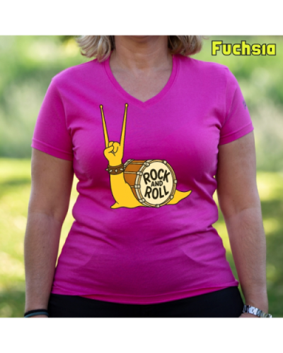 Camiseta Mujer Manga Corta-CaraRock Charcoal