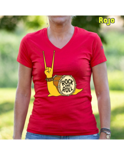 Camiseta Mujer Manga Corta-CaraRock Charcoal