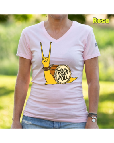 Camiseta Mujer Manga Corta-CaraRock Charcoal