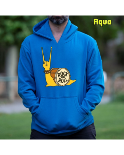Sudadera Hombre Capucha-CaraRock Aqua