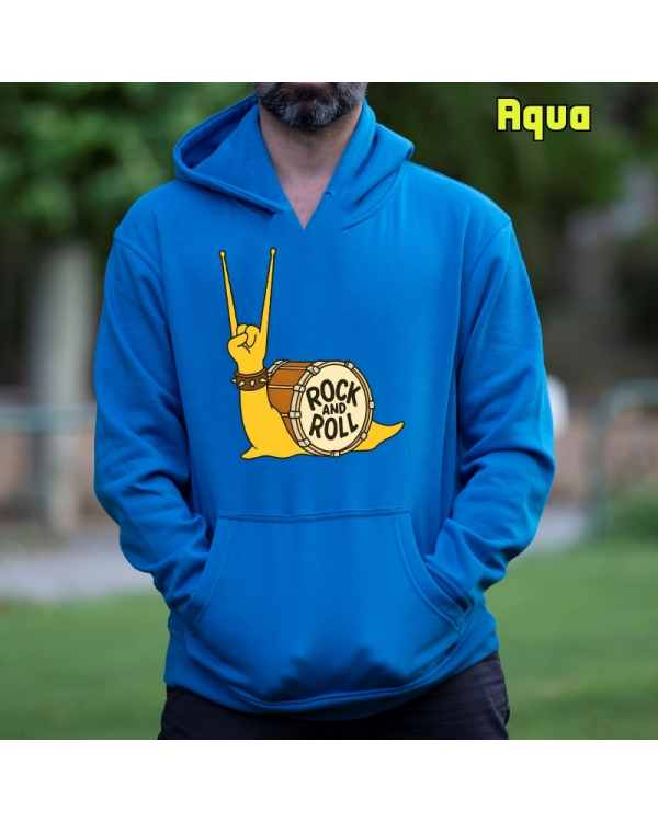 Sudadera Hombre Capucha-CaraRock Aqua